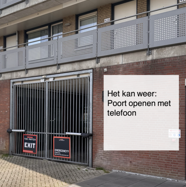Het kan weer: Poort openen met telefoon