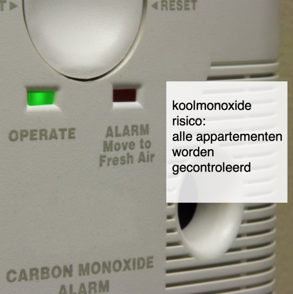 koolmonoxide risico- alle appartementen worden gecontroleerd - deBergen5.nl